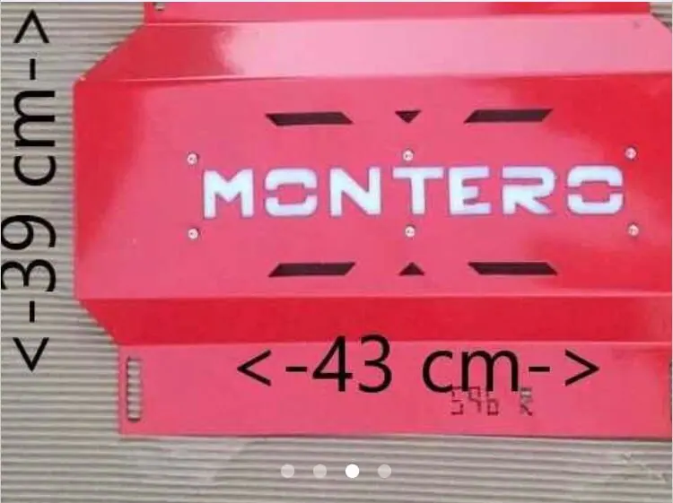 Cubre Frontal y carter Mitsubishi Montero Sport