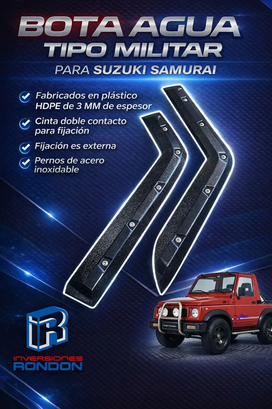 Bota Agua Estilo Militar Samurai — Suzuki · Samurai · 1985–2004