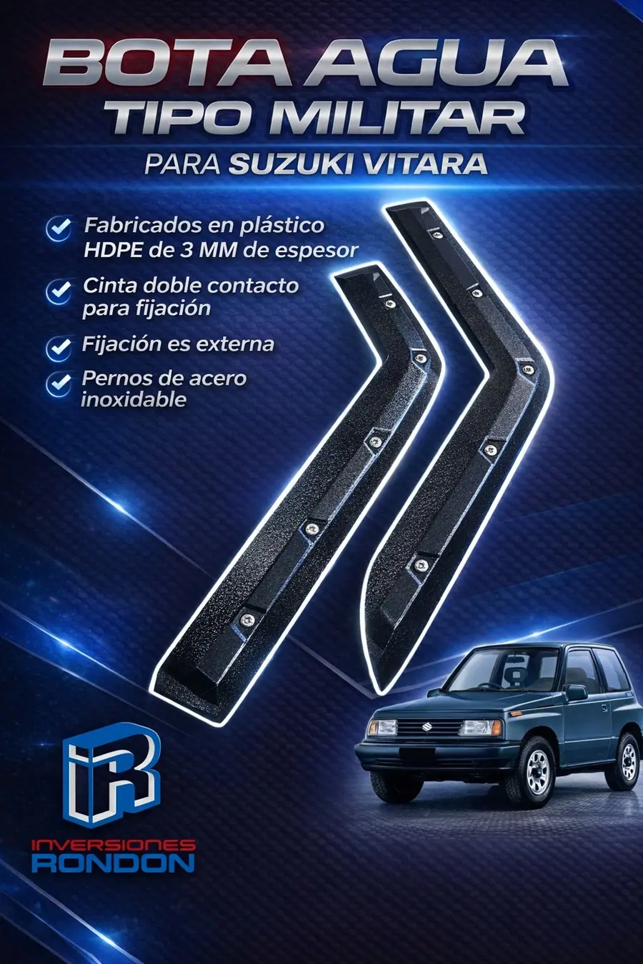 Bota Agua Estilo Militar Vitara 1 G — Suzuki · Vitara 1G · 1988–1998